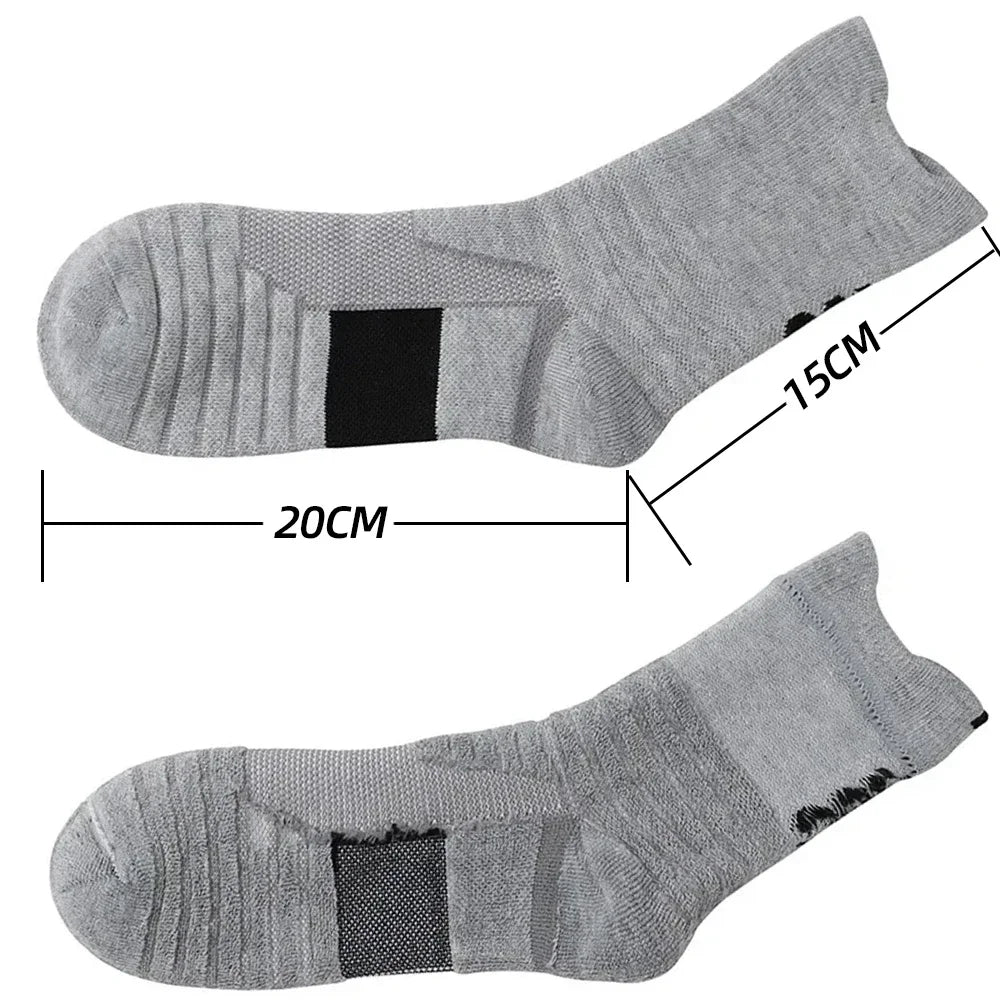1/3 Pairs Anti-slip Football Socks Men Cotton Sock Short Long Tube Soccer Basketball Sport Socks Breathable Deodorous Sock 39-45