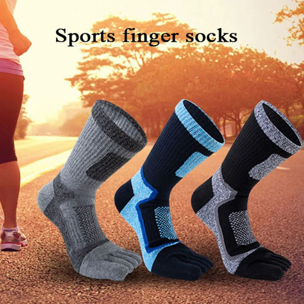 1/3/5 Pairs Toe Sport Short Socks Man Thick Compression Mesh Endurable Fitness Bike Run Outdoor Basketball Travel 5 Finger Socks
