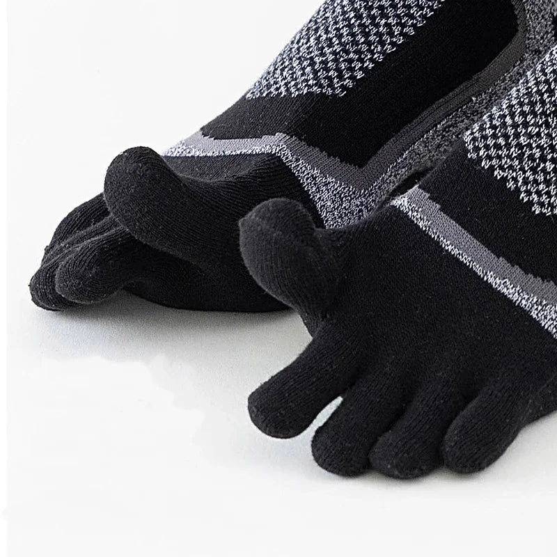 1/3/5 Pairs Toe Sport Short Socks Man Thick Compression Mesh Endurable Fitness Bike Run Outdoor Basketball Travel 5 Finger Socks