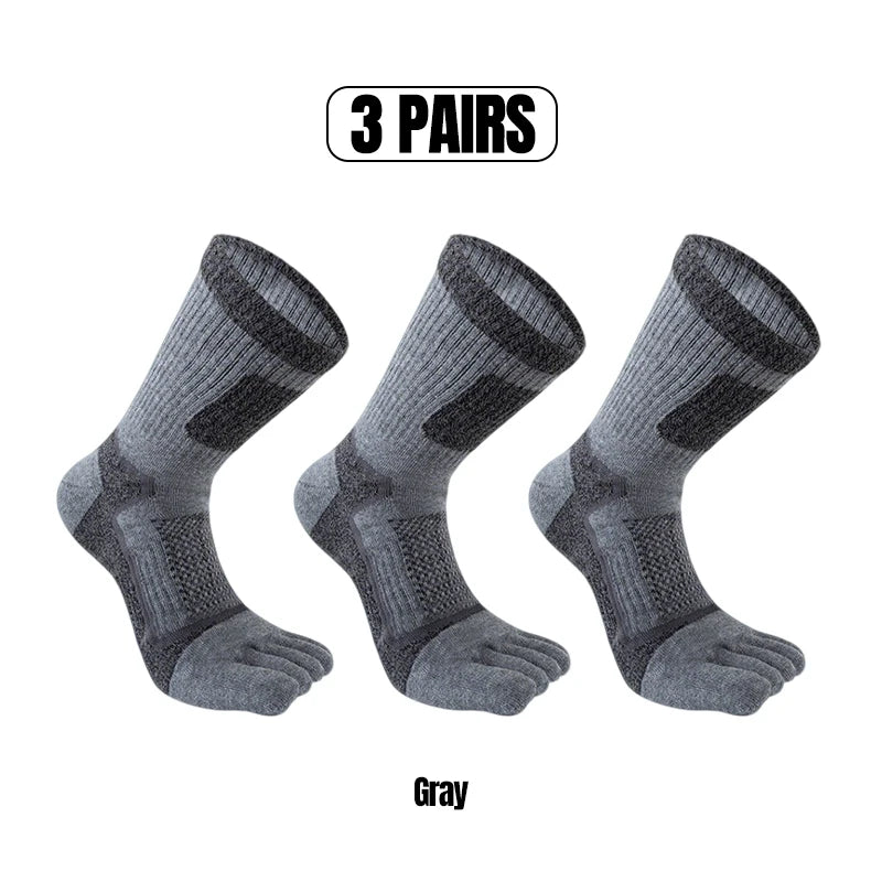 1/3/5 Pairs Toe Sport Short Socks Man Thick Compression Mesh Endurable Fitness Bike Run Outdoor Basketball Travel 5 Finger Socks