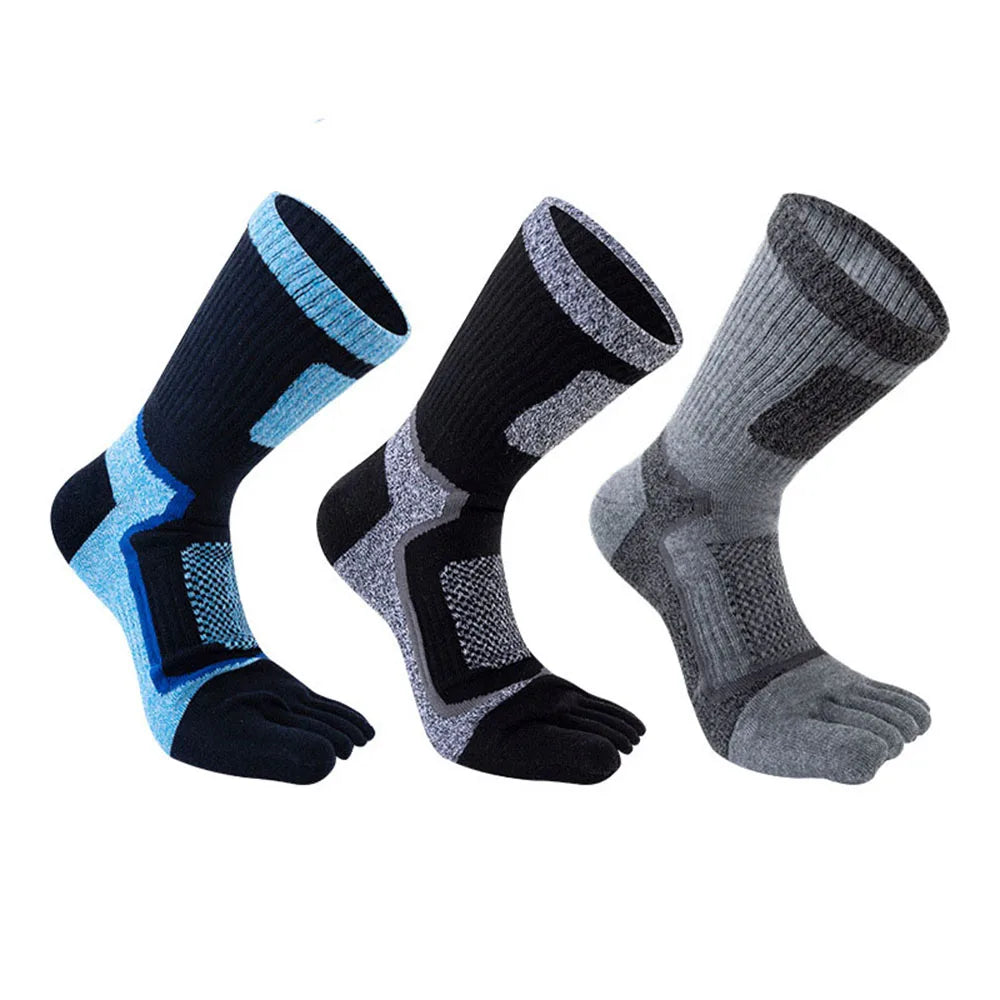 1/3/5 Pairs Toe Sport Short Socks Man Thick Compression Mesh Endurable Fitness Bike Run Outdoor Basketball Travel 5 Finger Socks