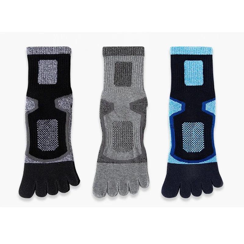 1/3/5 Pairs Toe Sport Short Socks Man Thick Compression Mesh Endurable Fitness Bike Run Outdoor Basketball Travel 5 Finger Socks