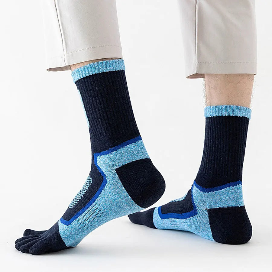 1/3/5 Pairs Toe Sport Short Socks Man Thick Compression Mesh Endurable Fitness Bike Run Outdoor Basketball Travel 5 Finger Socks