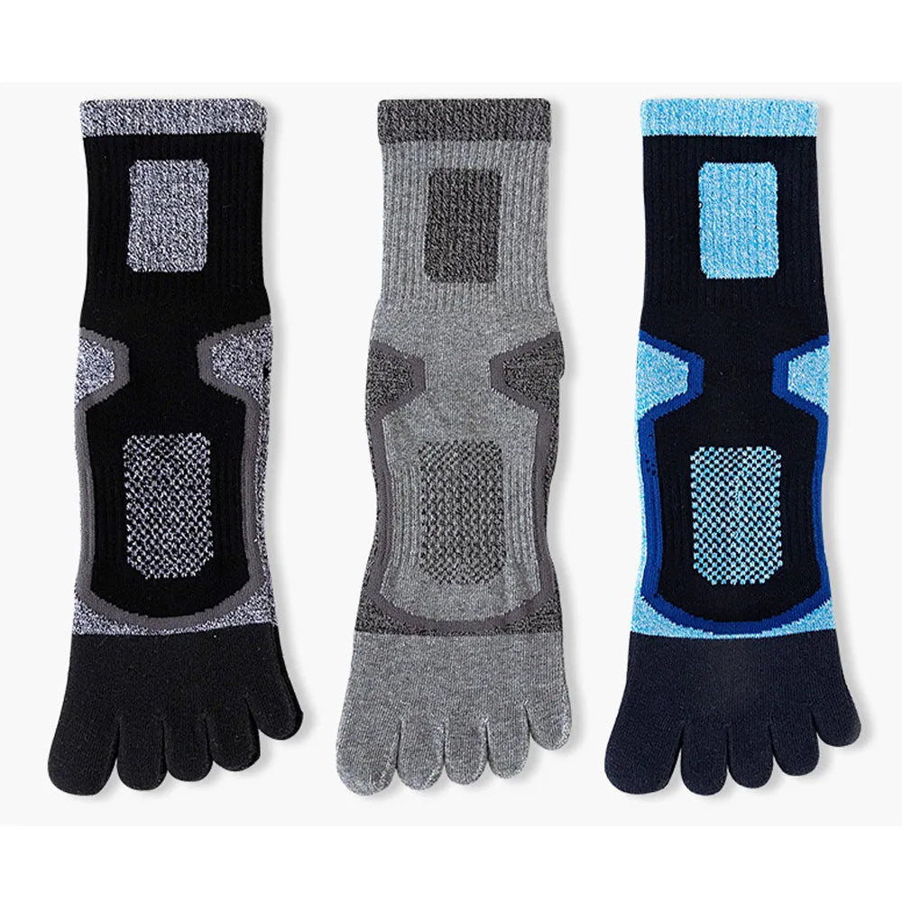 1/3/5 Pairs Toe Sport Short Socks Man Thick Compression Mesh Endurable Fitness Bike Run Outdoor Basketball Travel 5 Finger Socks