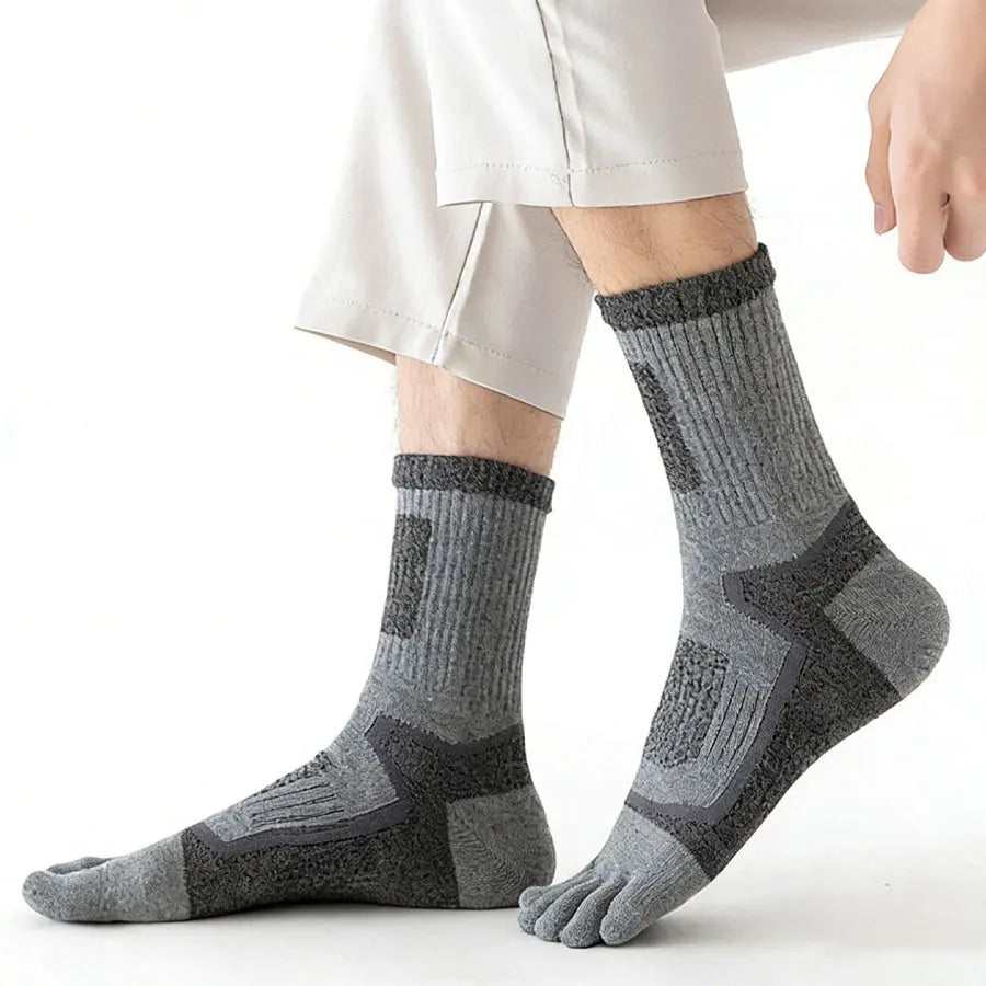 1/3/5 Pairs Toe Sport Short Socks Man Thick Compression Mesh Endurable Fitness Bike Run Outdoor Basketball Travel 5 Finger Socks