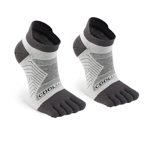 1/4/6 PAIRS COOLMAX Sports Socks Breathable Elastic 5 Toes Sports Socks Quick Drying Wicking Moisture Athletic Running Socks