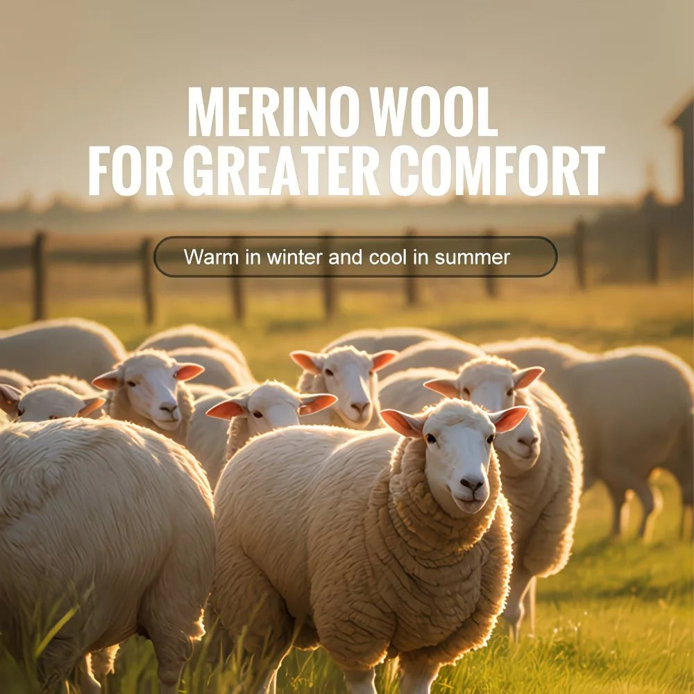 WRELS Merino Wool Outdoor Sports Five-Toe Socks Moisture-Wicking Elastic Running Socks Shock-Proof Breathable Trekking Toe Socks