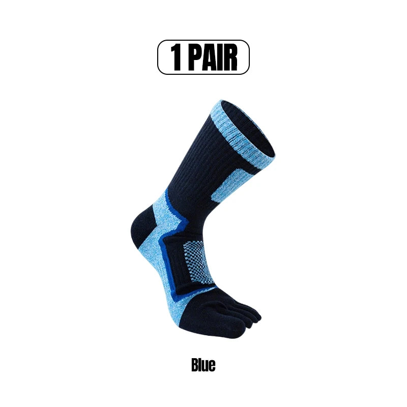 1/3/5 Pairs Toe Sport Short Socks Man Thick Compression Mesh Endurable Fitness Bike Run Outdoor Basketball Travel 5 Finger Socks