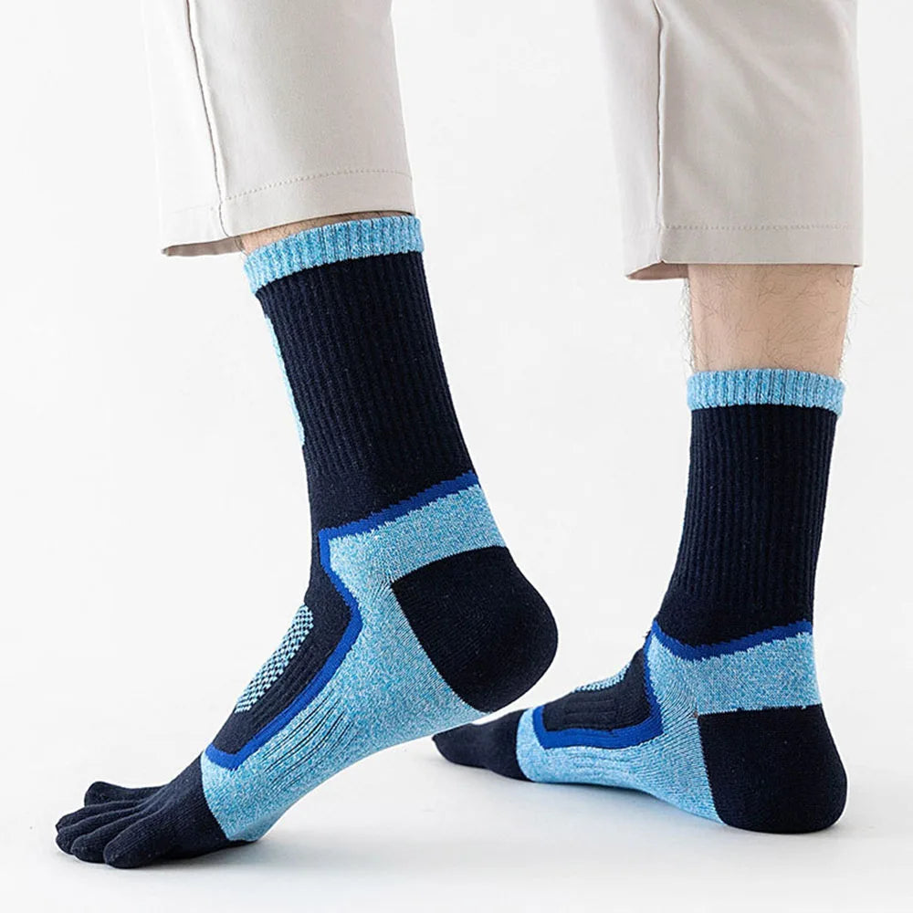 1/3/5 Pairs Toe Sport Short Socks Man Thick Compression Mesh Endurable Fitness Bike Run Outdoor Basketball Travel 5 Finger Socks