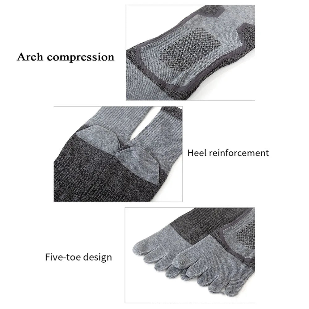 1/3/5 Pairs Toe Sport Short Socks Man Thick Compression Mesh Endurable Fitness Bike Run Outdoor Basketball Travel 5 Finger Socks