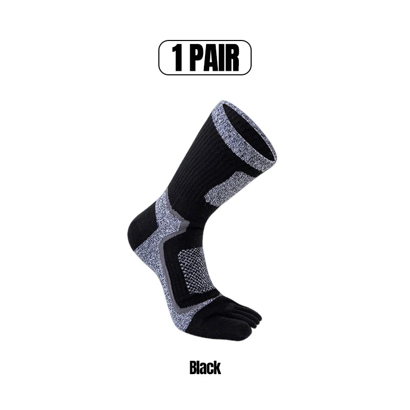 1/3/5 Pairs Toe Sport Short Socks Man Thick Compression Mesh Endurable Fitness Bike Run Outdoor Basketball Travel 5 Finger Socks